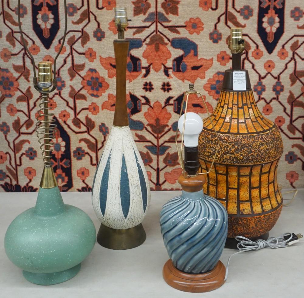 FOUR ASSORTED MODERNIST STYLE