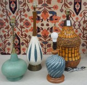 FOUR ASSORTED MODERNIST STYLE