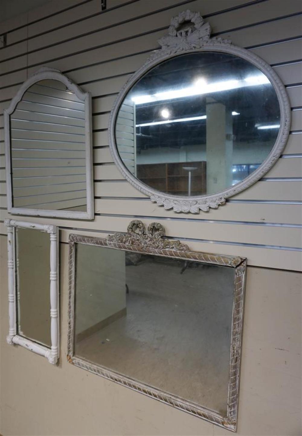 FOUR ASSORTED PAINTED WOOD FRAME