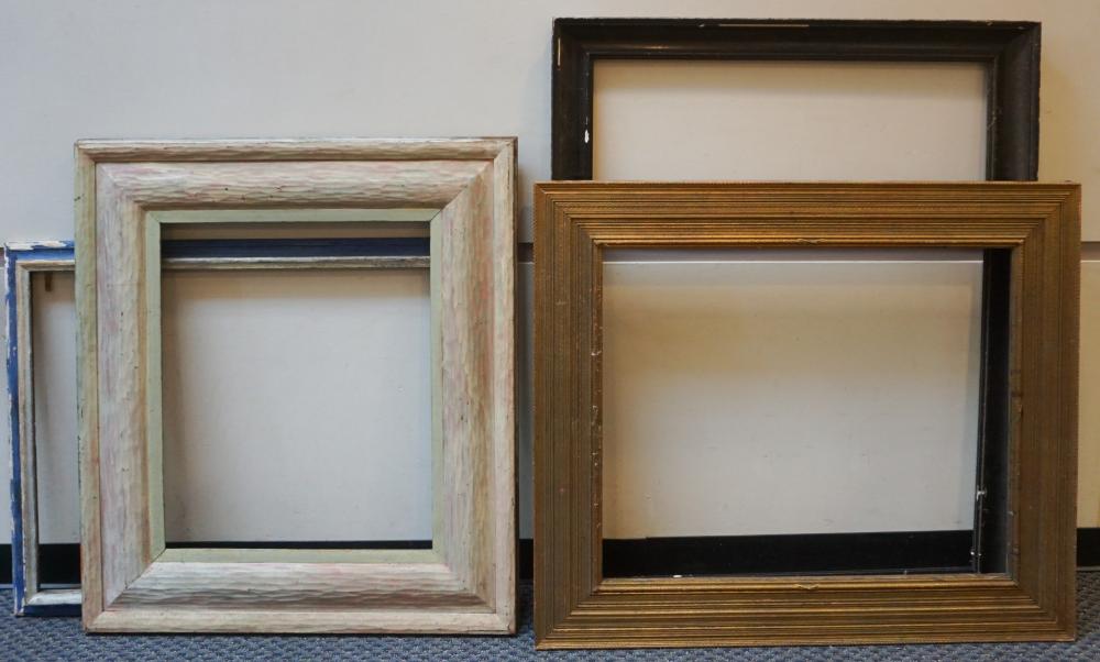 FOUR ASSORTED PAINTED WOOD