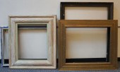FOUR ASSORTED PAINTED WOOD FRA