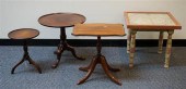 FOUR ASSORTED SIDE TABLESFour