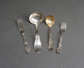 FOUR ASSORTED STERLING SILVER