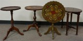 FOUR ASSORTED TEA/LAMP TABLESF