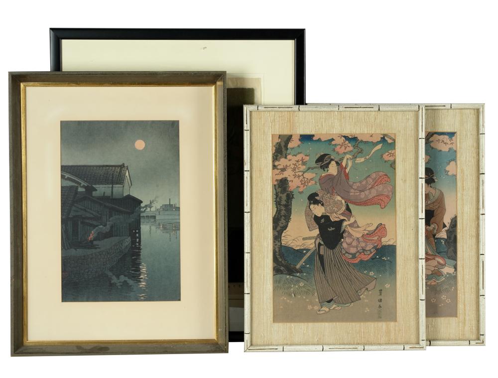 FOUR ASSORTED WOODBLOCK PRINTSthe