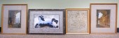 FOUR ASSORTED WORKS OF ARTFour