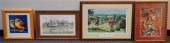 FOUR ASSORTED WORKS OF ARTFour