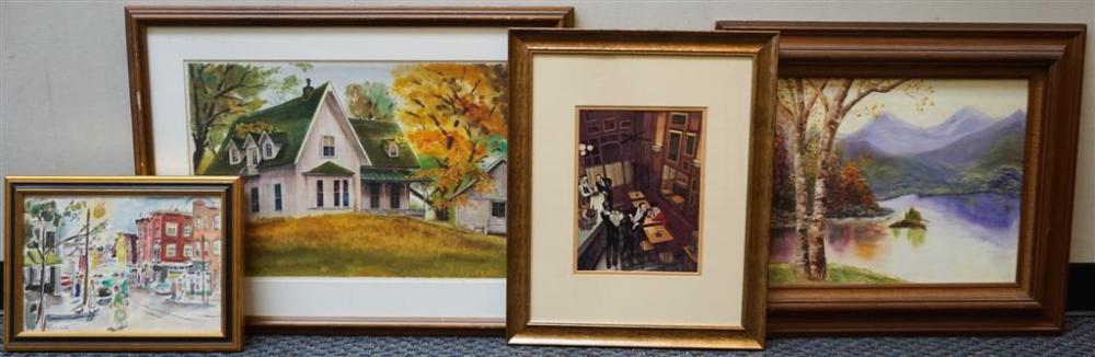 FOUR ASSORTED WORKS OF ARTFour