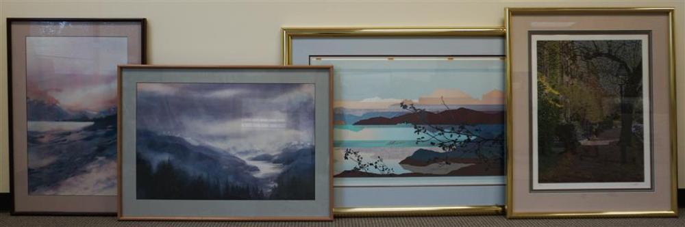 FOUR ASSORTED WORKS OF ARTFour