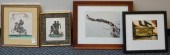 FOUR ASSORTED WORKS OF ARTFour