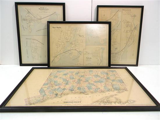 Four Atlas Maps  one of the state