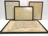 Four Atlas Maps  one of the st
