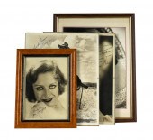 FOUR AUTOGRAPHED PHOTOGRAPHS O