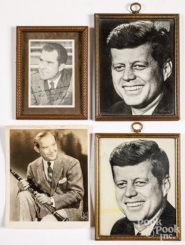 FOUR AUTOGRAPHSFour autographs,
