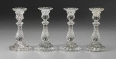 Four Baccarat candlesticks: as