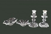 FOUR BACCARAT COLORLESS GLASS
