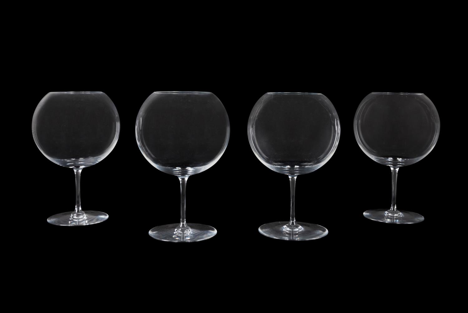 FOUR BACCARAT CRYSTAL BACCHUS