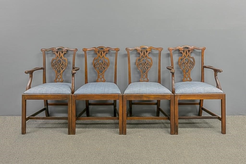 Four Baker Chippendale style