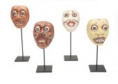 FOUR BALINESE "TOPENG" MASKSFo