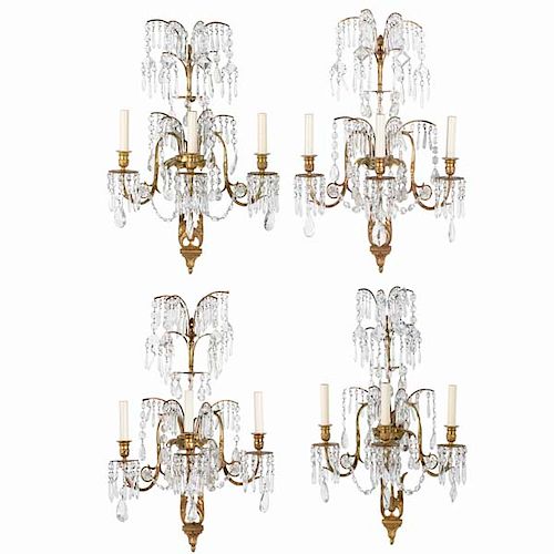 FOUR BALTIC NEOCLASSICAL STYLE WALL
