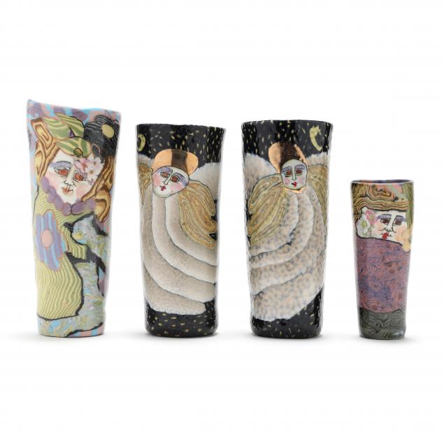 FOUR BEAKERS, JANE PEISER (PENLAND,