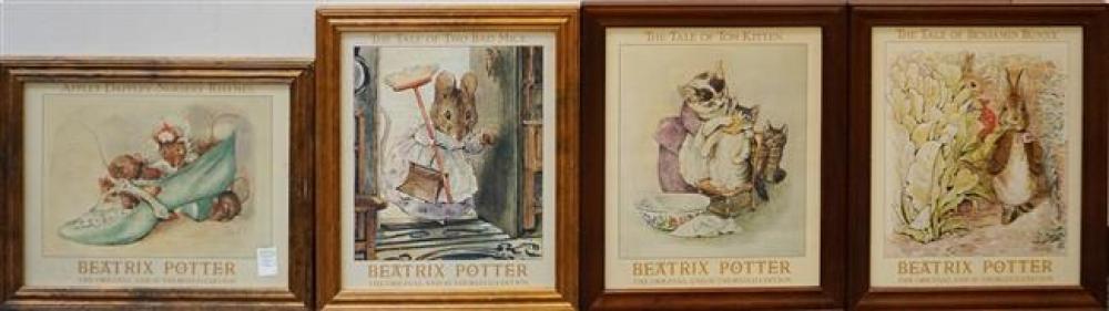 FOUR BEATRIX POTTERY COLOR