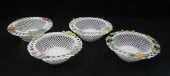 FOUR BELLEEK PARIAN PORCELAIN