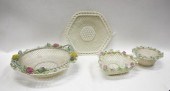 FOUR BELLEEK PARIAN PORCELAIN