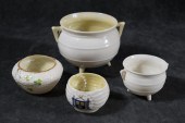 FOUR BELLEEK PORCELAIN POTS, S