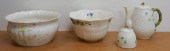 FOUR BELLEEK PORCELAIN TABLE A