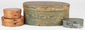 FOUR BENTWOOD BOXES, 19TH C.Fo