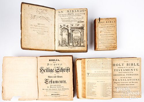 FOUR BIBLESFour bibles, to