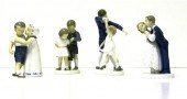 Four Bing and Grondahl figures