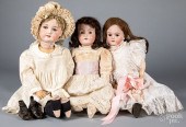 FOUR BISQUE HEAD DOLLSFour bis