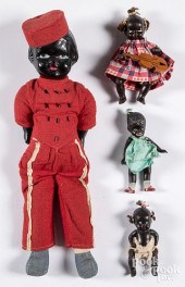 FOUR BLACK AMERICANA DOLLSFour