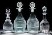 FOUR BLOWN THREE-MOLD CLEAR GL
