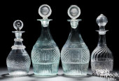 FOUR BLOWN THREE-MOLD CLEAR GL