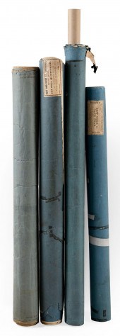 FOUR BLUEBACK CHARTS OF CANADA