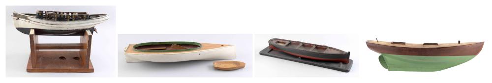 FOUR BOAT HULL MODELS FIRST HALF OF