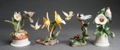 FOUR BOEHM BIRD FIGURINES AND