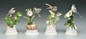 Four Boehm bird figurines: hum