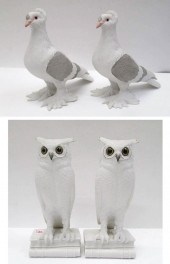 FOUR BOEHM BISQUE PORCELAIN SC