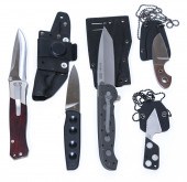 FOUR BOKER KNIVES & ONE CRKT I