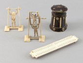 FOUR BONE ITEMS 19TH/20TH CENT