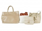 FOUR BOTTEGA VENETA LEATHER HA