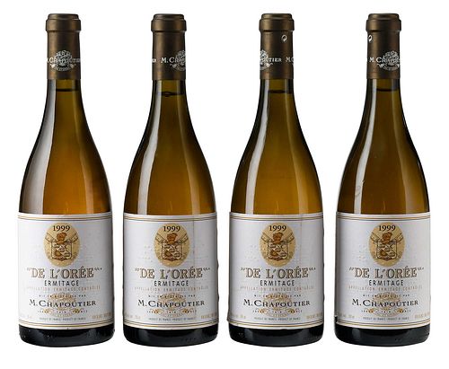 FOUR BOTTLES 1999 M. CHAPOUTIER "DE