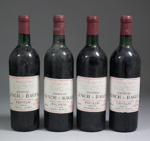 Four bottles of 1959 Chateau