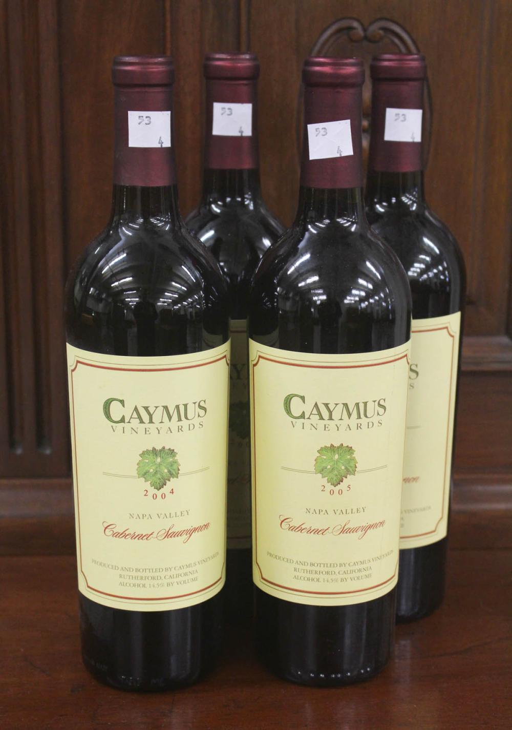 FOUR BOTTLES OF VINTAGE CABERNET