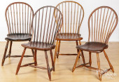 FOUR BOWBACK WINDSOR CHAIRS<br