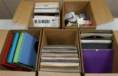 FOUR BOXES OF 33-1/3 RECORDS A
